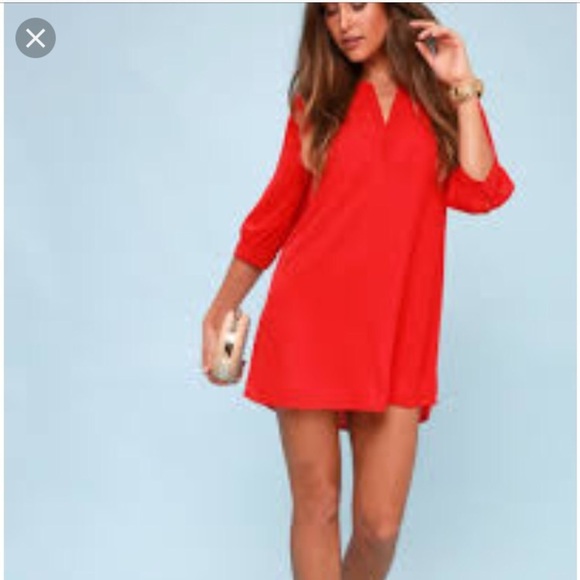 [Lulu's] Classic Mauve Shift Dress - Picture 6 of 8